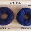 How to make a sock bun