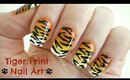 Tiger Print Nail Art Tutorial!
