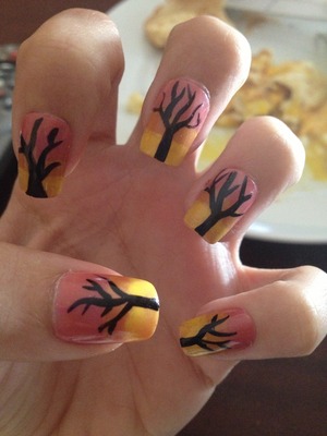Best set of nails I've done so far so. Got the idea on Instagram (: 