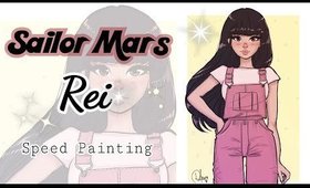 #SAILORMOON SERIES || REI (Sailor Mars) - ❤️CASUAL OUTFIT! (Disegno Sailor Mars nel mio stile!)