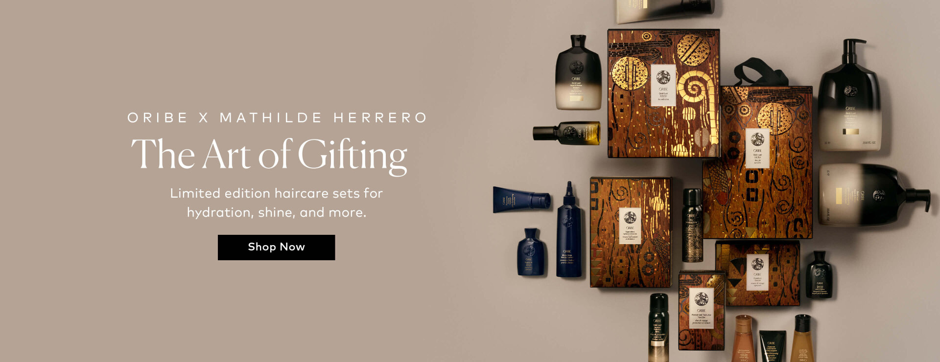 Shop limited edition holiday sets for hydration, shine, styling, and travel, wrapped in artwork by Mathilde Herrero. Shop the 2026 Oribe Holiday Collection on Beautylish.com
