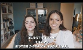 VLOGTOBER 2019 #26: SISTER DOES MY ASOS HAUL | sunbeamsjess