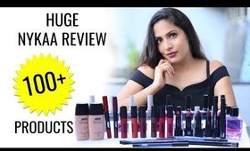 HUGE Nykaa Makeup Haul (100+ Products) - Reviews, Swatches, Favorites | Shruti Arjun Anand