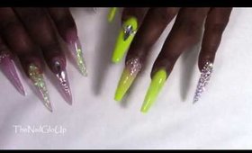 What's on My Nails | Neon, Glow in the Dark, and Bling