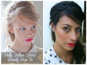 Hair and makeup inspired by Holly Fulton Spring 2013 collection