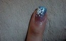 Snowflakes nail art tutorial