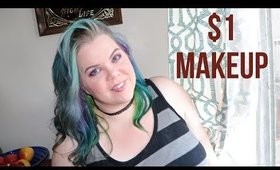 FULL FACE USING $1 Makeup HIT OR MISS | SHOP MISS A HAUL 2017 | Vintageortacky
