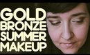 MAKEUP | Gold Bronze Summer Look | Queen Lila