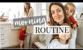 MORNING ROUTINE with Twin Toddlers and Pregnant | Kendra Atkins