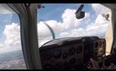 Spinning over Ontario lake   cessna 150