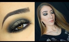 Gold Glittery Smokey Eye New Years Eve Makeup Tutorial | Makeup Geek Cosmetics Sparklers