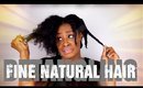 HOW TO: Detangle 4B Fine Natural Hair