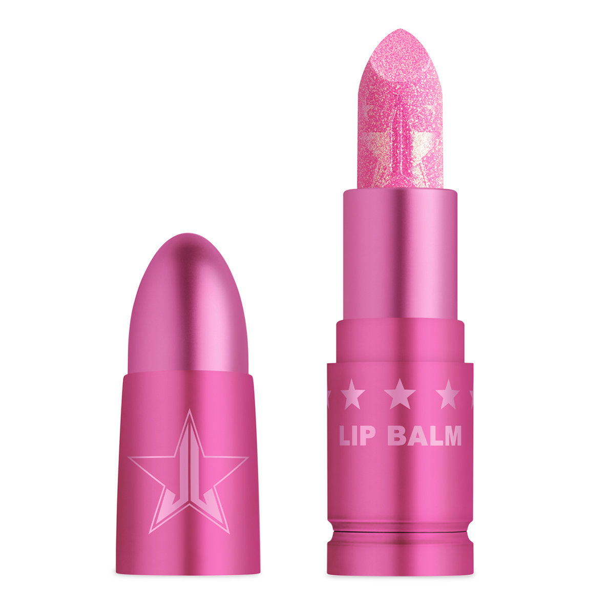 Jeffree Star Cosmetics Hydrating Glitz Lip Balm Pink Roses alternative view 1 - product swatch.
