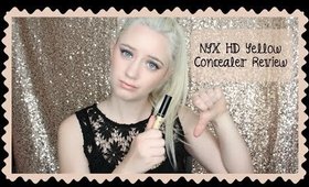 NYX HD Concealer in Yellow Review and Demo