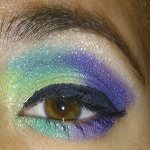 Used Max Factor palette in African Violet.