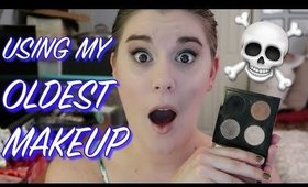 FULL FACE USING MY OLDEST MAKEUP 😱 Get Ready With Me