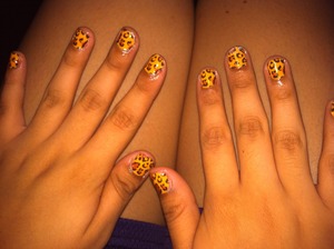 this is what happens when you let your boyfriend do your nails! >.< 
❤