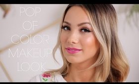 EASY POP OF COLOR MAKEUP LOOK