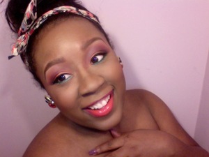 1980's makeup inspired by Whitney Houston.
