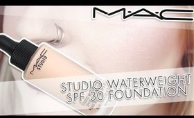 Review & Swatches: MAC Studio Waterweight SPF 30 Foundation | Application Demo