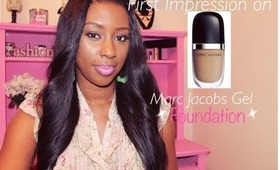 New Marc Jacobs Genius Gel Foundation|1st Impression Review-BeautybyCresent