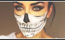 Half Skull Halloween Tutorial | Rosanna Pierce