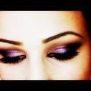 Dina Haddad Purple Make-up