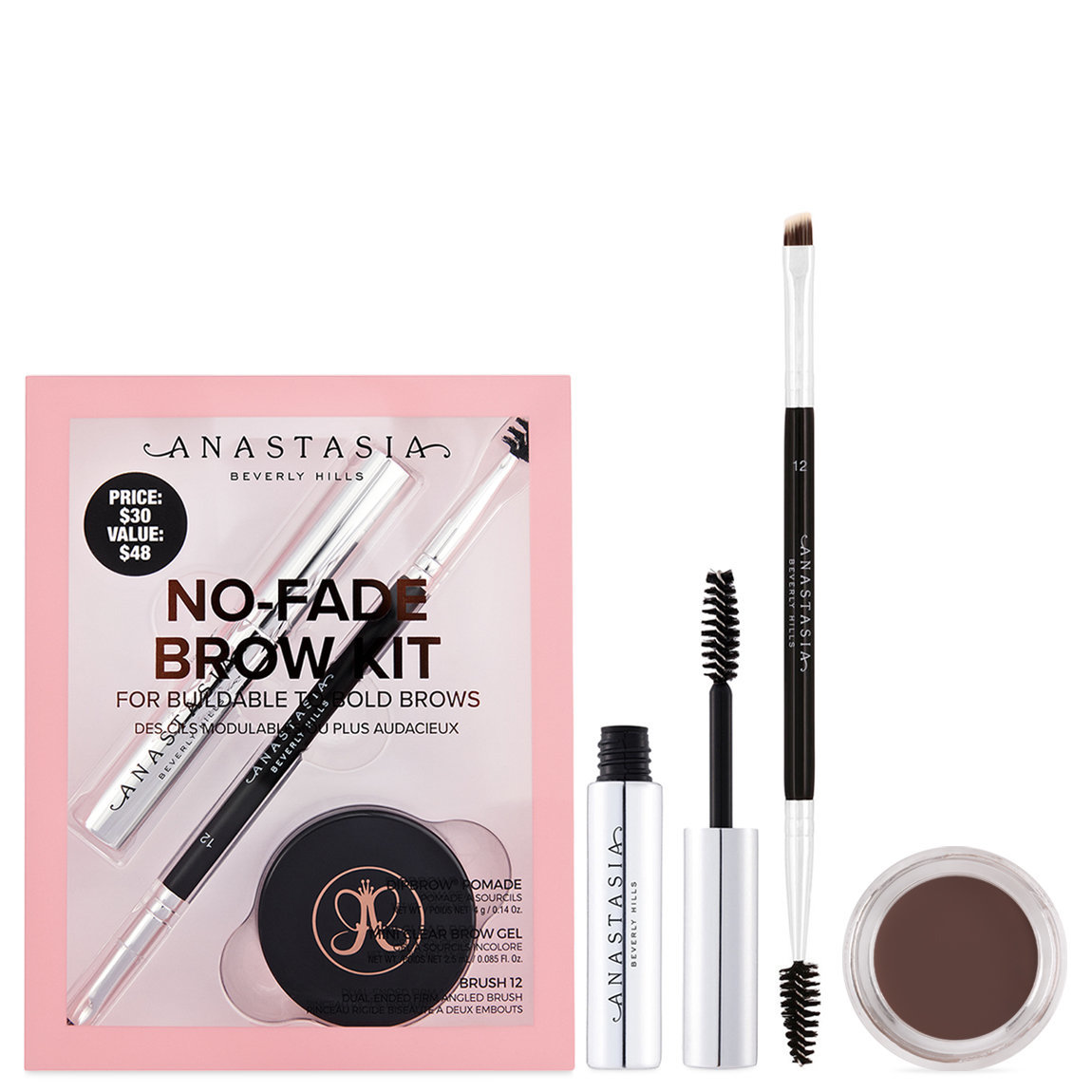 Anastasia Beverly Hills No-Fade Brow Kit Dark Brown alternative view 1.