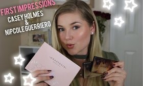 NEW First Impressions| ABH X Nicole Guerriero & Casey Holmes X Smashbox Highlight Palettes Review!