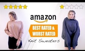 Amazon Knit Sweaters BEST & WORST RATED | Milabu