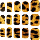 Leopard spots nail art decals 