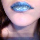 Blue Gliter Lips