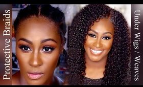 How To: Healthy Natural Hair Under Your Wigs / Weaves | Shlinda1