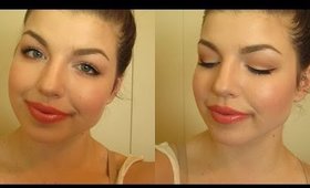 Warm Toned Eyes ♡ MAC Vanilla Pigment, Saddle & MUG Peach Smoothie