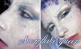 Snowflake queen Frost make-up / frozen look tutorial winter inspired