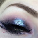 Dramatic Iridescent Shimmering Purple Reflects Blue Halo Eye 