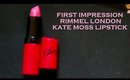 first impression : Rimmel Kate Moss Matte Lipsticks #102
