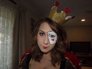Queen of Hearts makeup i did for one of our Year 12 dress up days. 