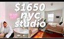 My 250 sq ft NYC Studio Apartment Tour! What $1650 gets you in Brooklyn