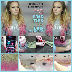 How to use hair chalk on extensions