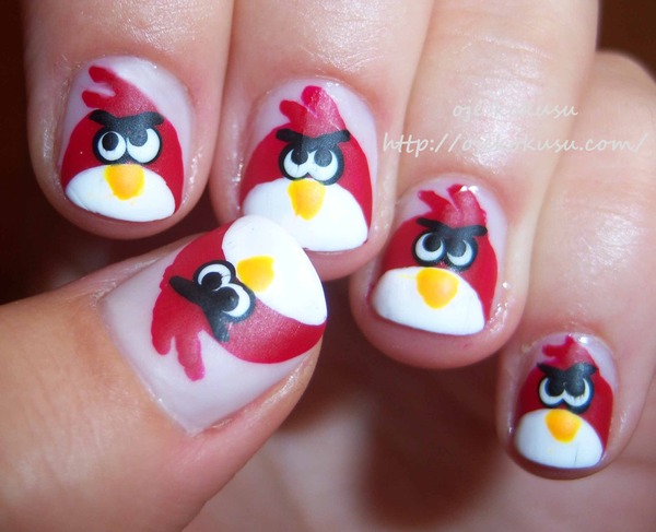 Easy Angry Birds Nail Art - wide 6