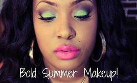 BOLD ELECTRIC SUMMER MAKEUP!