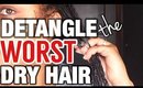 THIS METHOD WILL CHANGE YOUR LIFE!  | how to finger detangle High Porosity Fine Thin Dry Hair