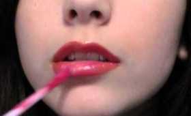 Lip Tutorial: Dramatic Sparkly Purple lips