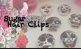 ‪☠‬ DIY Sugar Skull Hair Clips ‪☠‬