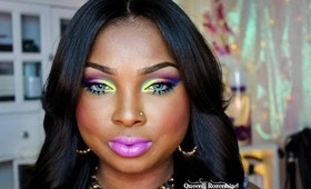 Taste my Rainbow -Bright Colorful amke up tutorial collab with MsRoshPosh! (RE-UPLOAD-2013)