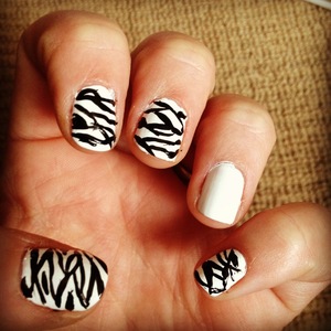 Zebra. Love this look! Lasted almost 2 weeks. No Chipping!!