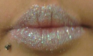 Glittery lips 