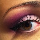 purple eye makeup!