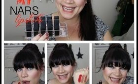 My NARS lipstick collection and swatches!!!